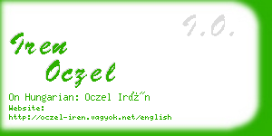 iren oczel business card